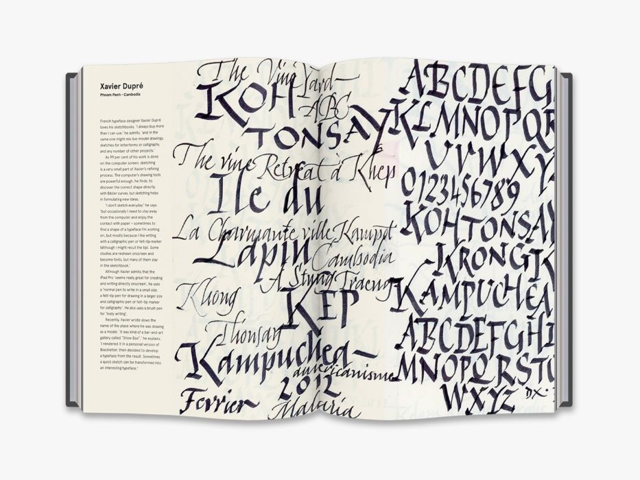 Livro Free Hand New Typography Sketchbooks NOVO