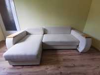 Narożnik, sofa, kremowa