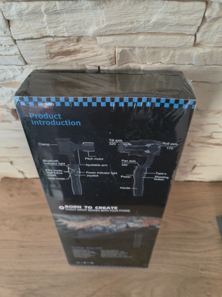 NOWY 3 osiowy gimbal do smartfonów QAML F8