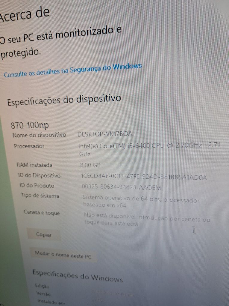 Pc gamer e trabalho com Windows 10 original