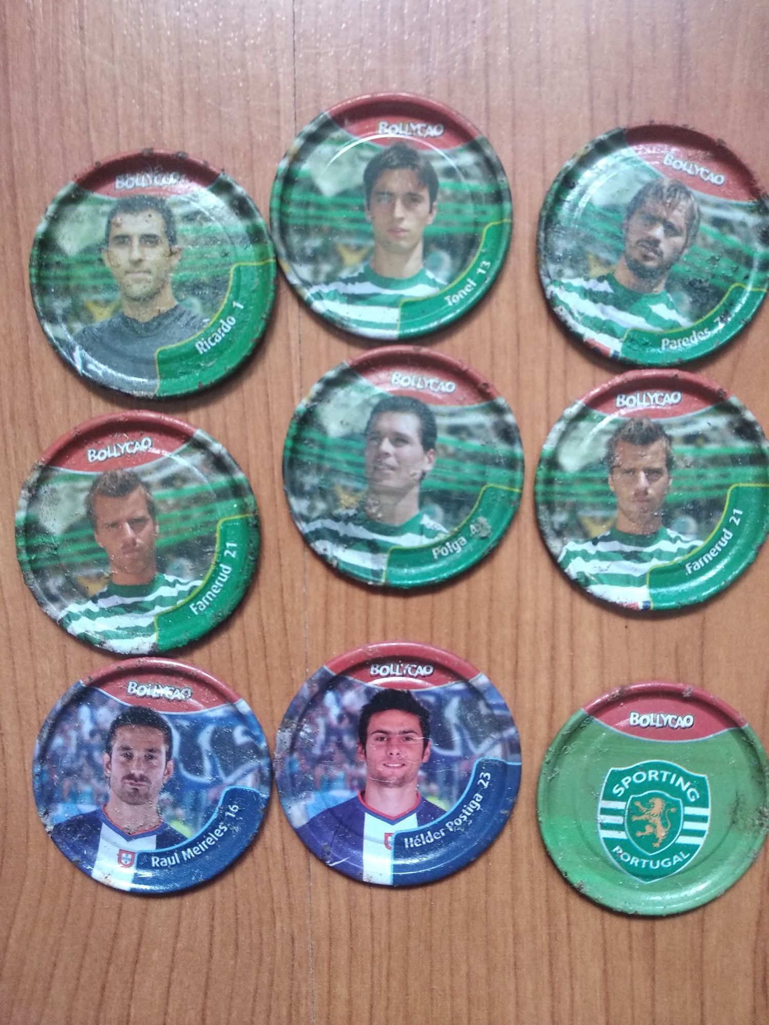 Cromos futebol 2010 e  tazos Sporting e Porto