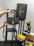 Сумка маленькая черная женская Yves Saint Laurent  Ив Сен Лоран Клатч