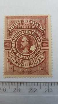 S, starocie wyprzedaż znaczki Ameryka Chile Santiago koniec XIX w