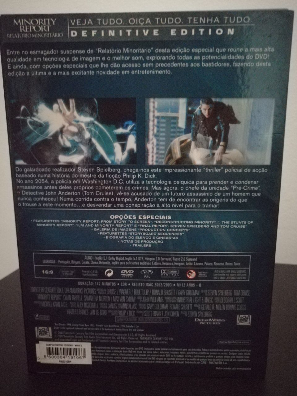 DVD filme "Minority Report"