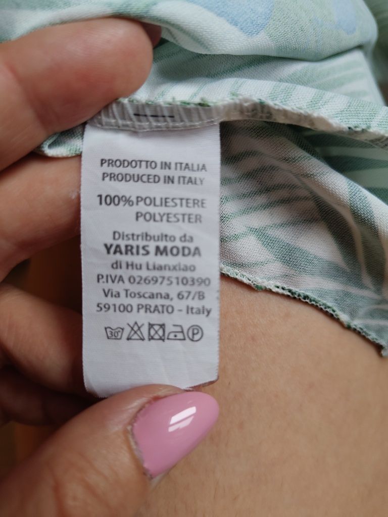 Bluzka motyw liście