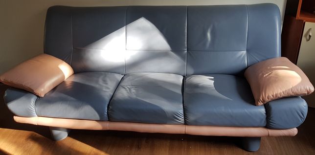 Sofa skórzana, nierozkładana