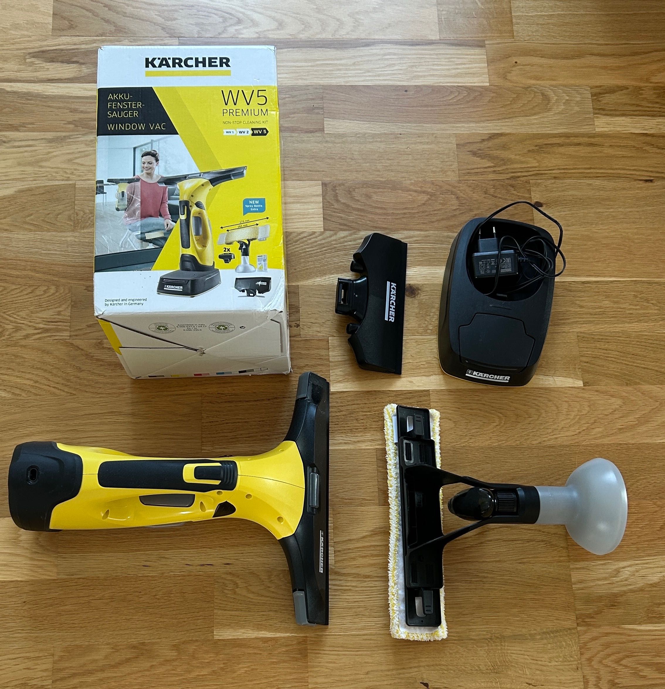 Karcher WV5 Premium do mycia okien 2 baterie najwyzszy zestaw jak nowy
