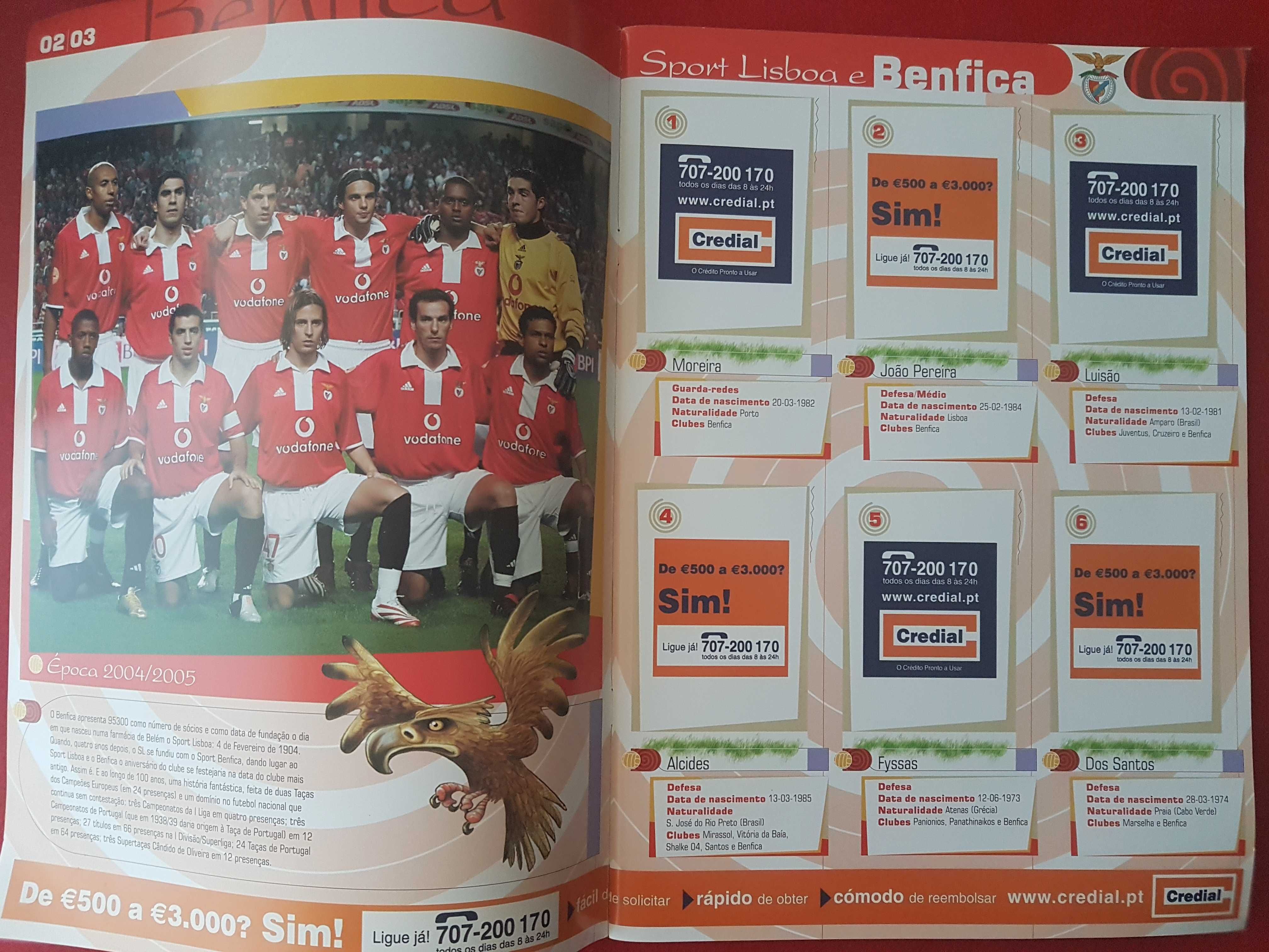 Caderneta Cromos Completa Caricaturas Benfica, Sporting e Porto