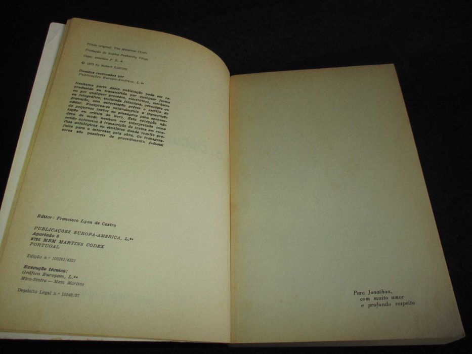 Livro O Círculo Matarese Robert Ludlum