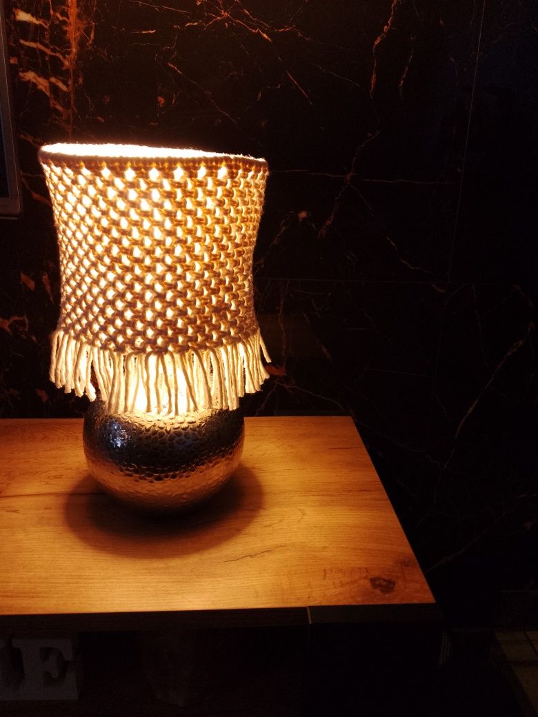 Lampa w stylu boho