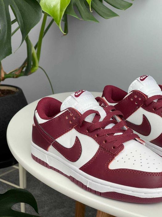 ВСІ РОЗМІРИ! Кросівки Nike Dunk Low Team Red Bordeau найк данк бордові