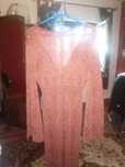 Vestido longo em lame, novo