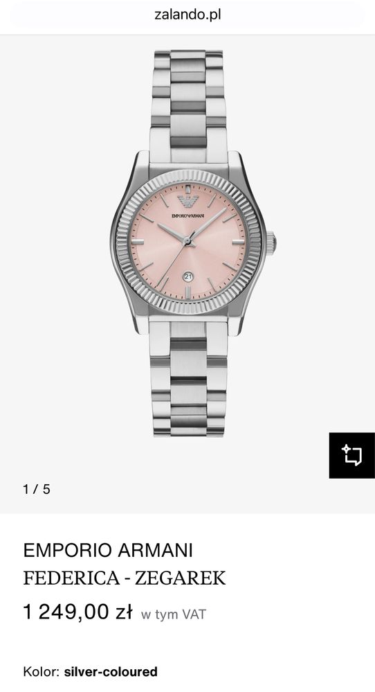 Nowy! Zegarek Emporio Armani FEDERICA AR-11658 - Gwarancja! od Halogsm