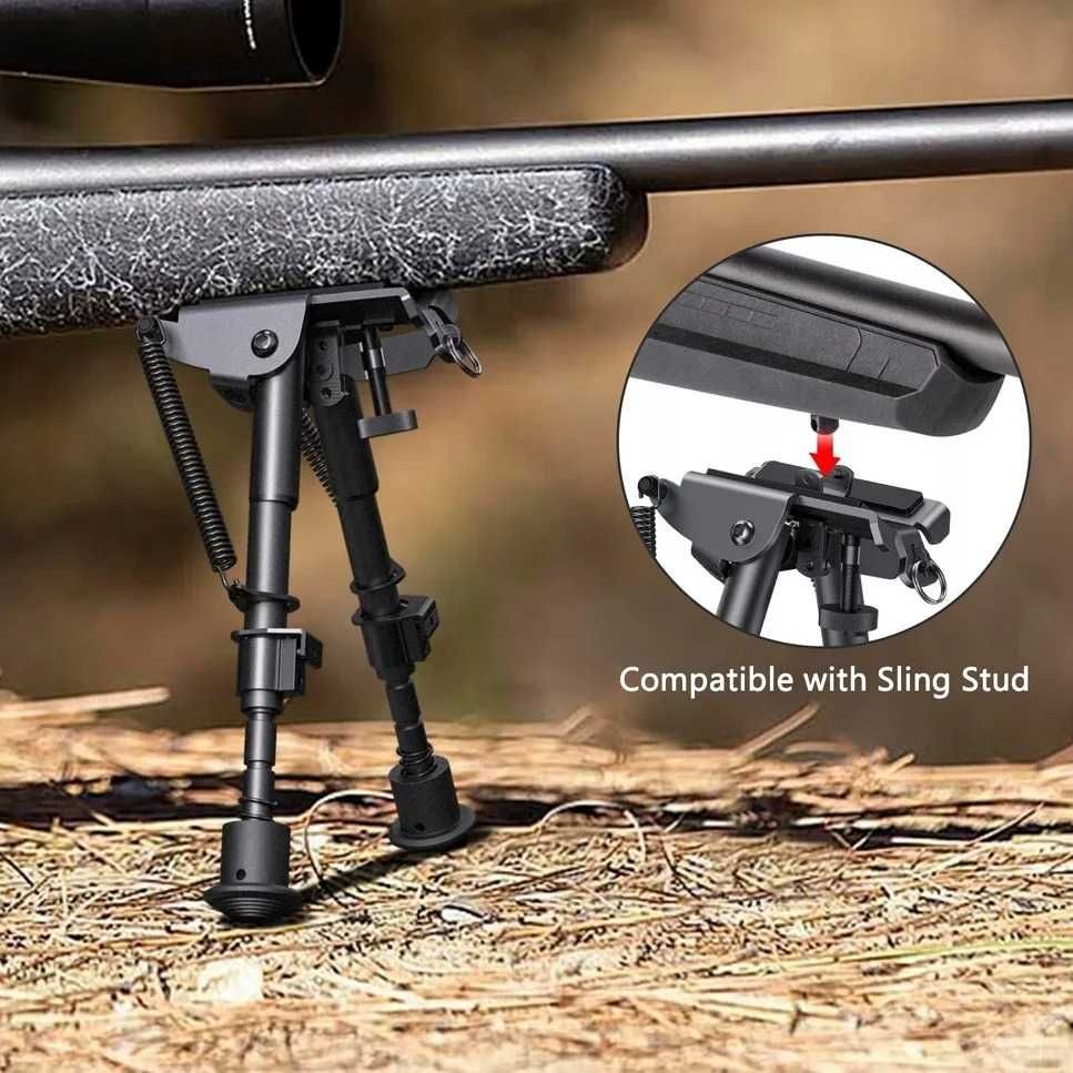 Profesjonalny bipod podpórka broni wiatrówki DWÓJNÓG + adapter RIS