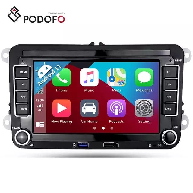 Radio android 2din 2/32GB Carplay WiFi Volkswagen Seat Skoda NOVO