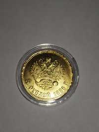 Царская монета 5 рублей Николая 2, Александра 3 плюс капсула