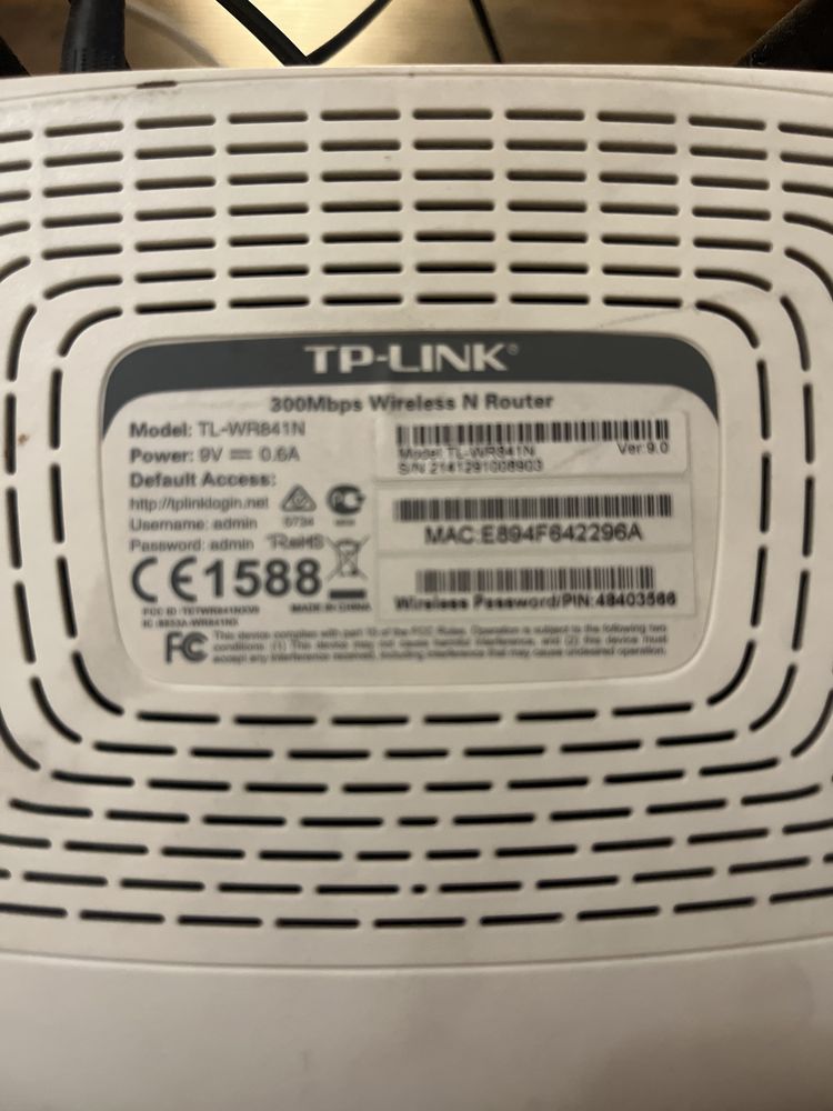 Router TP-LINK TL-WR841N Biały