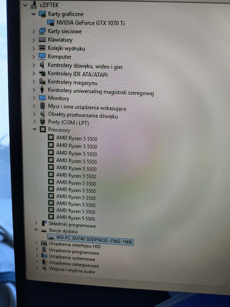 Komputer gamingowy r5500+gtx1070ti