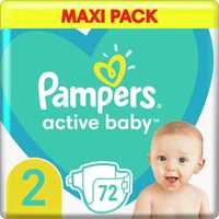 Pampers active baby 2 размер 72 шт