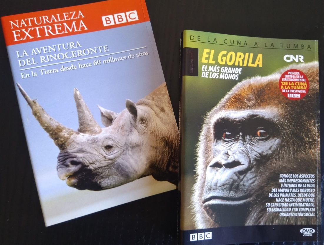 Série BBC Earth + 2 docs. Gorilas & Rinocerontes