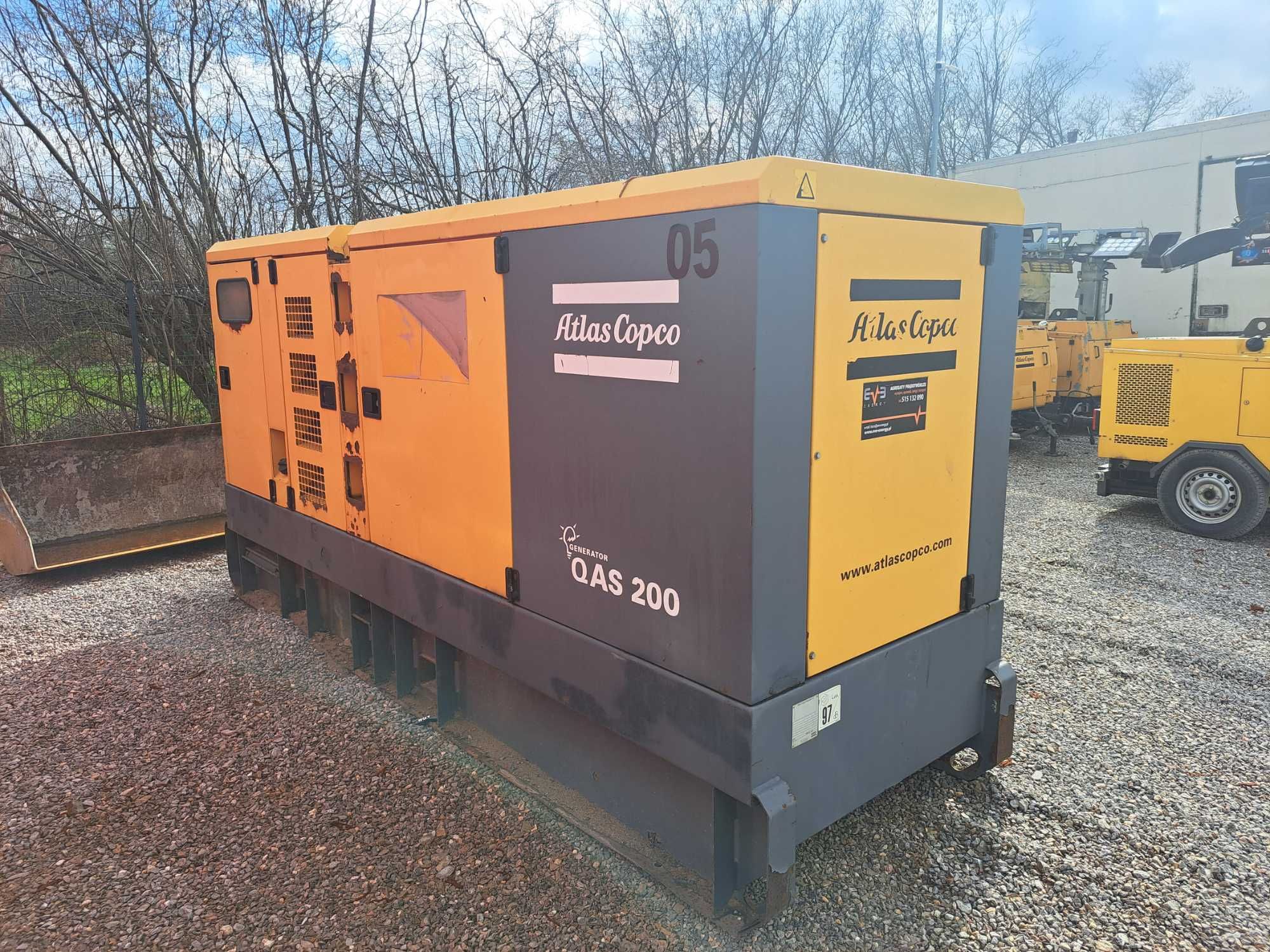 Sprzedam agregat prądotwórczy 200KVA Atlas Copco QAS200