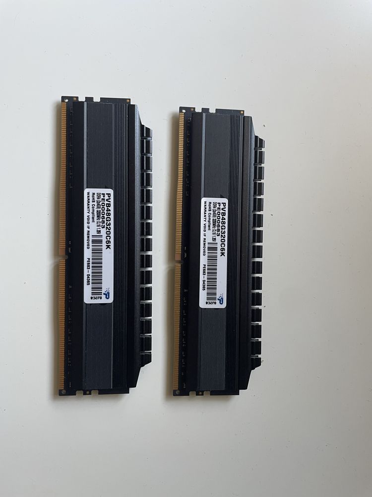 Pamięć Patriot Viper 4 Blackout, DDR4, 2x4GB, 3200 MHZ, CL16