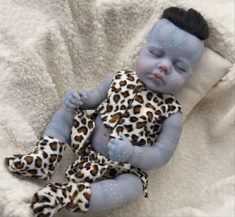 Реборн Reborn лялька Аватар хлопчик з вінілу пупс кукла