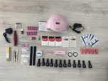 Kit completo unhas de gel rosa
