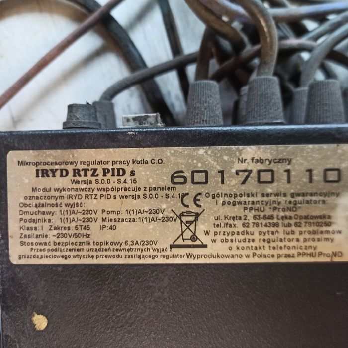 Sterownik kotła ekogroszek Iryd Pid