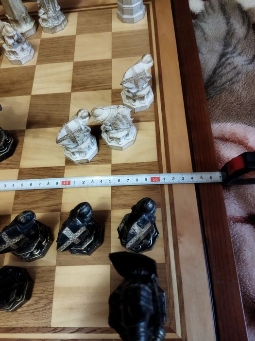 Картина шахматы Гарри Поттер доска. Ручная работа фигуры покупные