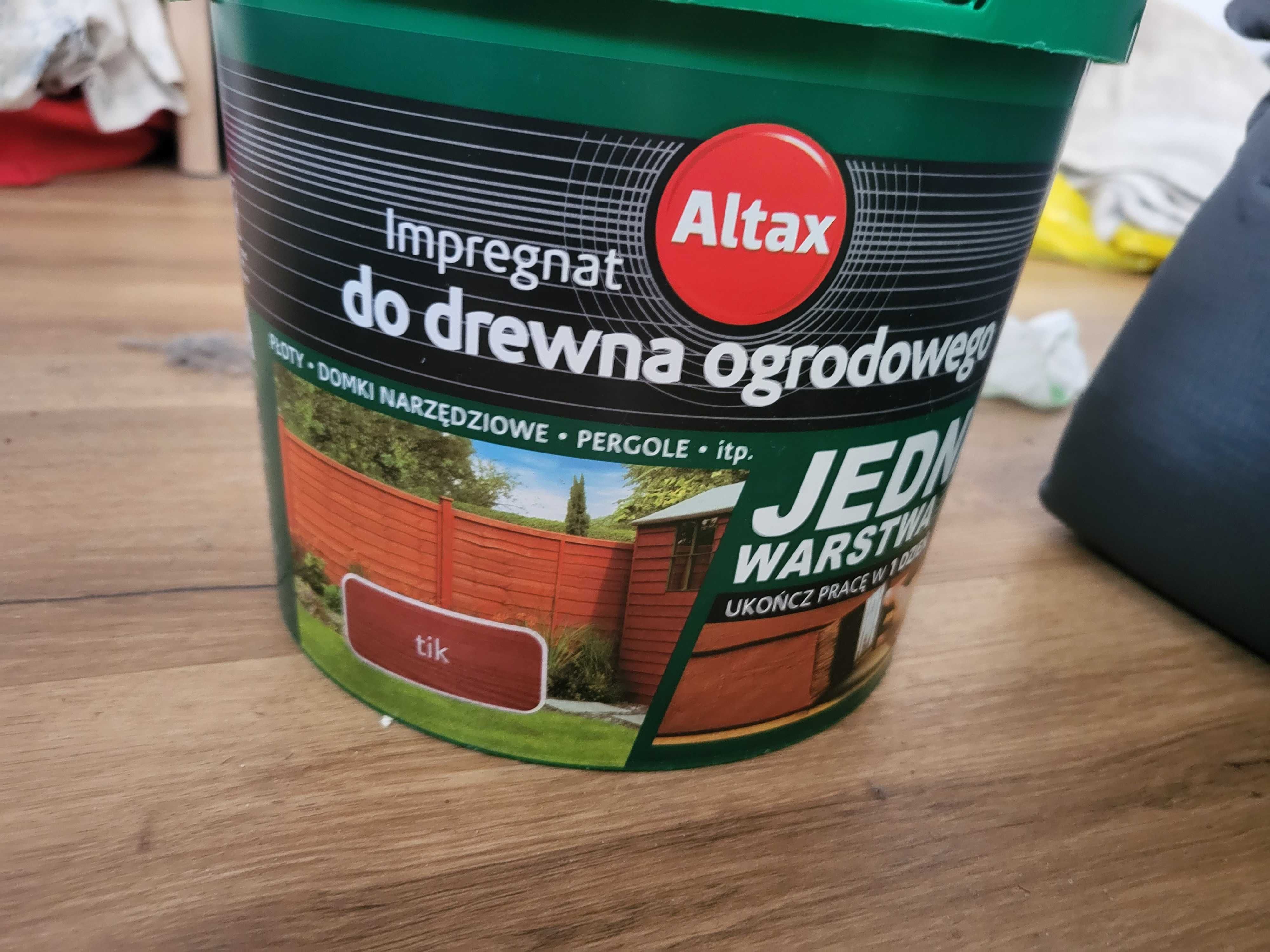 Nowy Impregnat do drewna ogrodowego JEDNA WARSTWA  5 Litrow Tik Altax