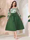 Sukienka Koktajlowa Maxi W Kwiaty Z Odkrytymi Ramionami Shein 3Xl 46