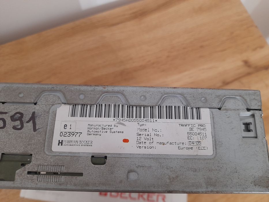 Radio BECKER TRAFFIC PRO BE7945 MP3 - Nowszy Model Unikat ! Bluetooth