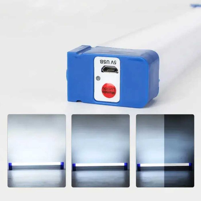 Лампа акумуляторна на магнітах з USB, 30см, BK-300 / LED світильник