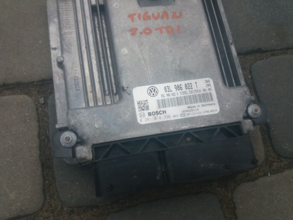 VW Audi komputer moduł silnika 2.0TDI CR 03L 906 022 T Lub G
