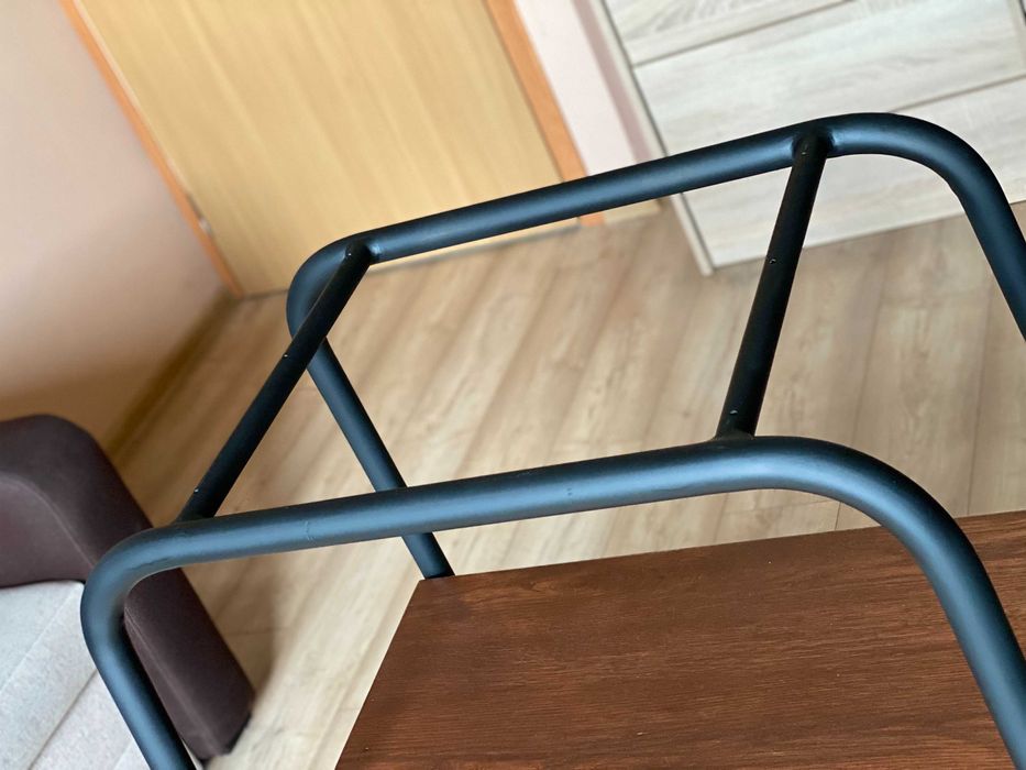 Metalowa półka regał szafka stolik blaty drewniane dębowe