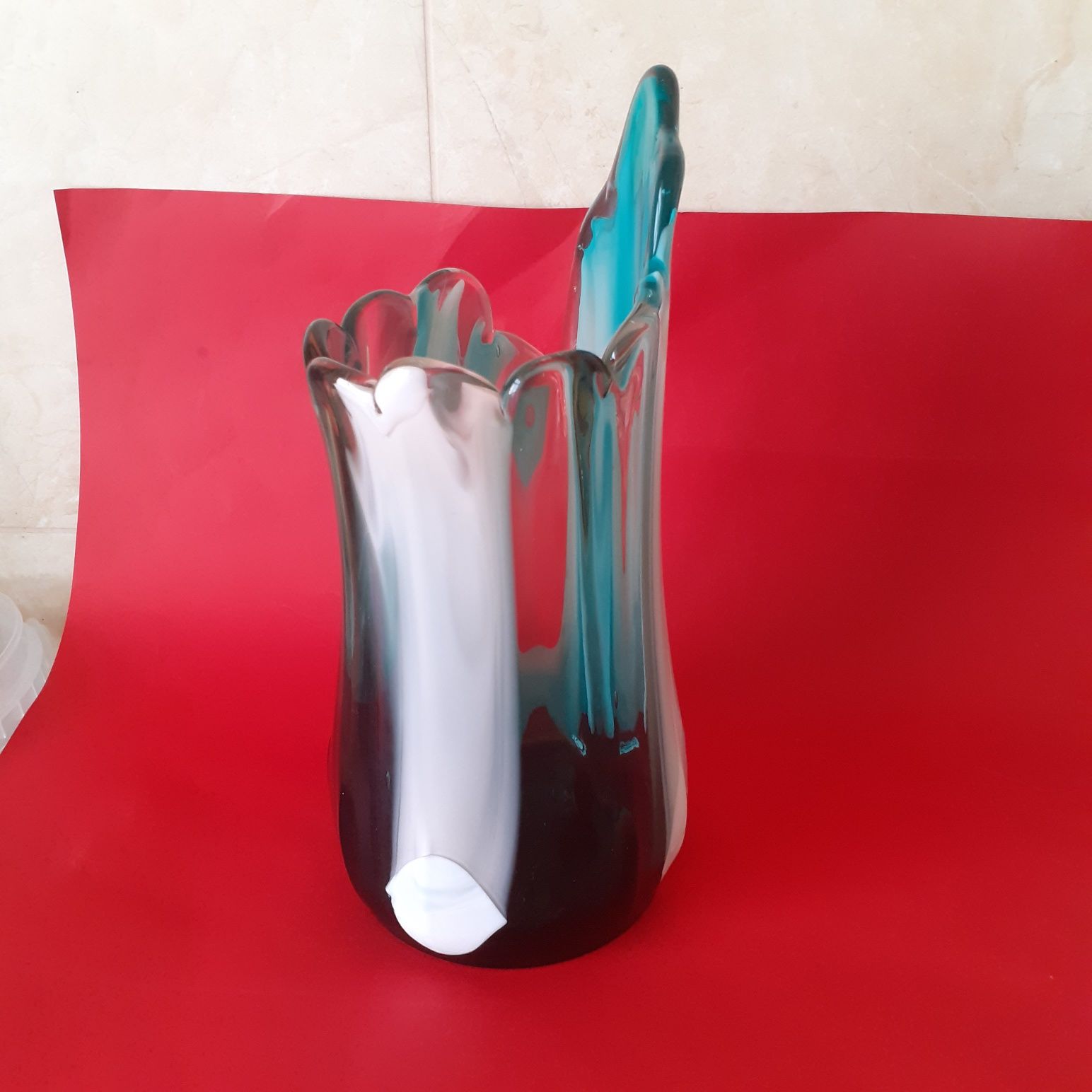 Jarra/ vaso decorativa  de vidro Murano : PREÇO  : 65,00€