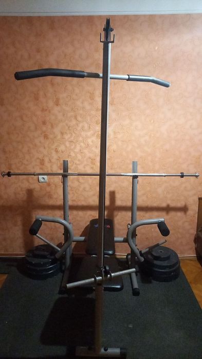 Лавка для жиму + штанга 115кг + гумовий мат