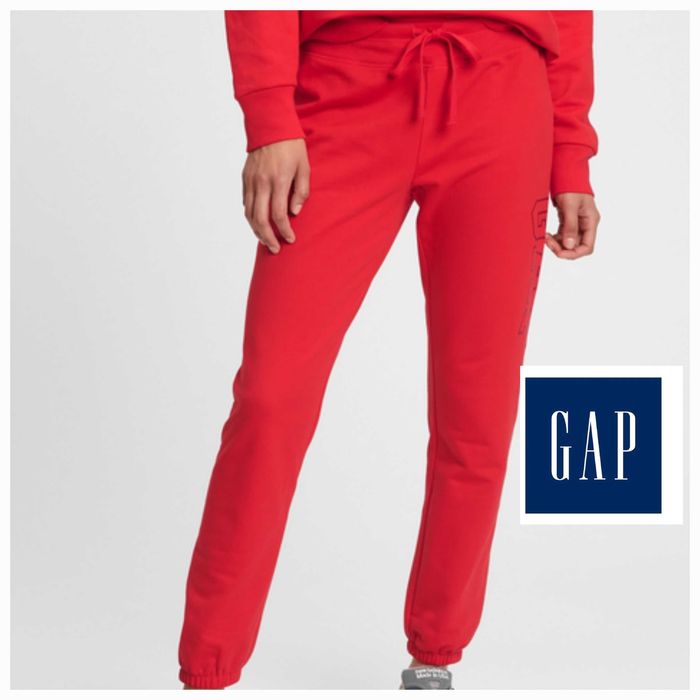 Штаны джоггеры Gap р. М женские красные, Геп.