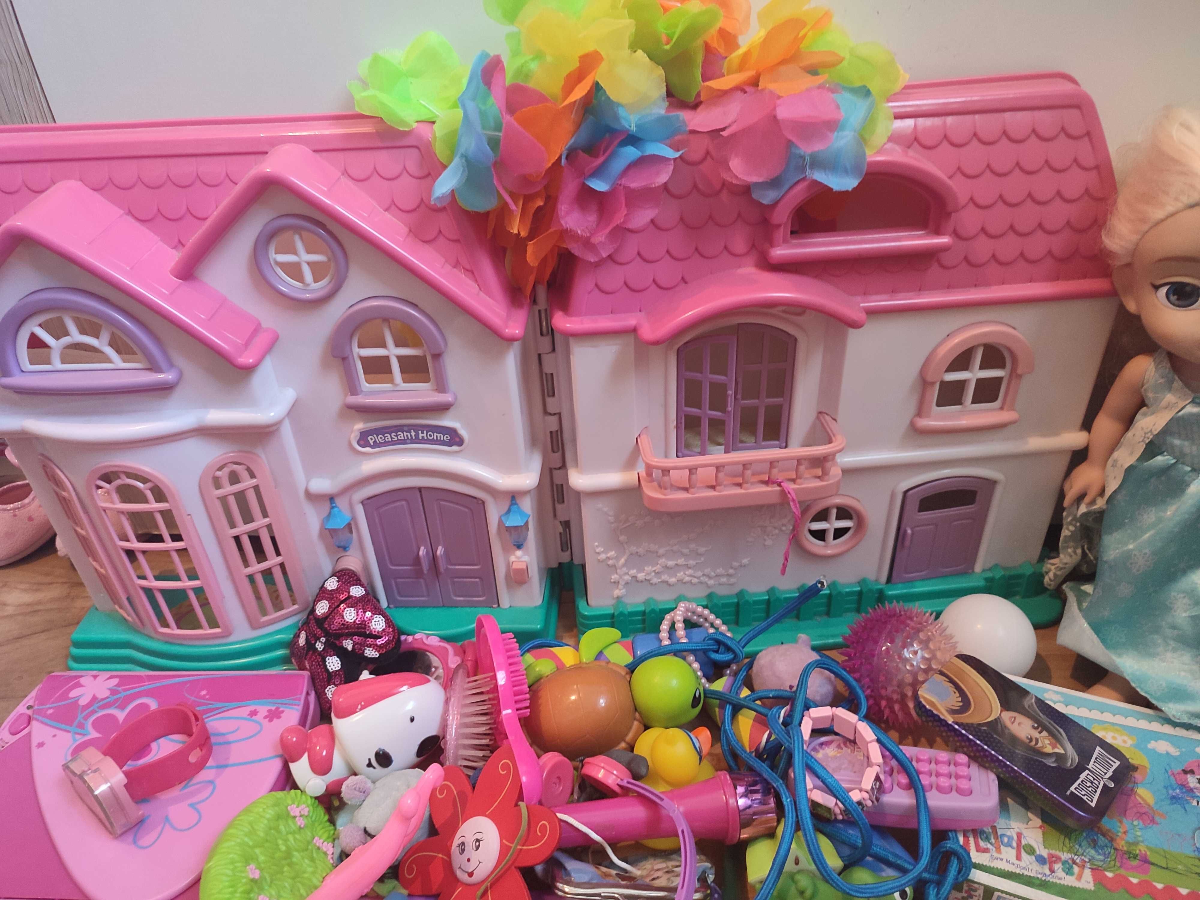 Zabawki dla dziewczynki dwa domki wielkie pudło