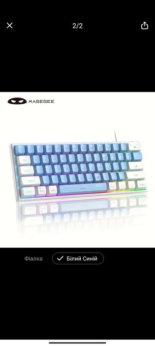 Клавіатура МаgeGee TS91 Mini 60%