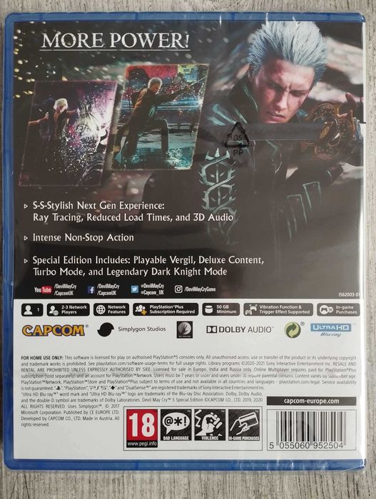 Nowa Gra Devil May Cry 5 Special Edition Polska Wersja PS5 Playstation