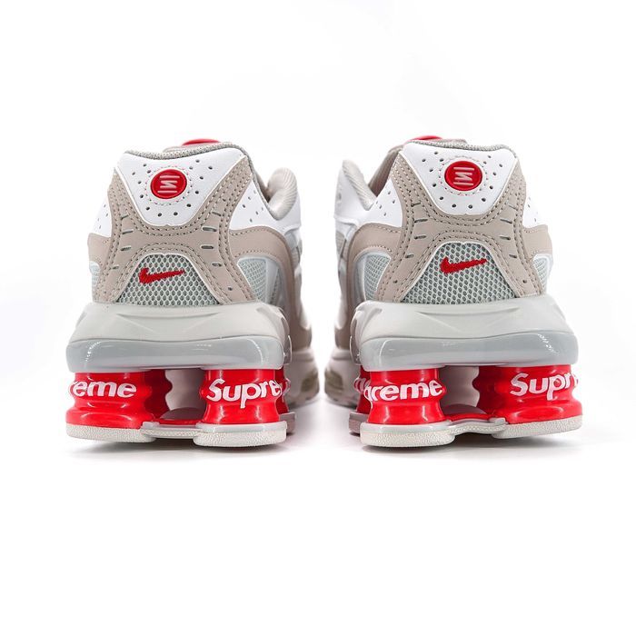 Женские кроссовки Nike x Supreme Shox Ride 2 White. Размеры 36-41