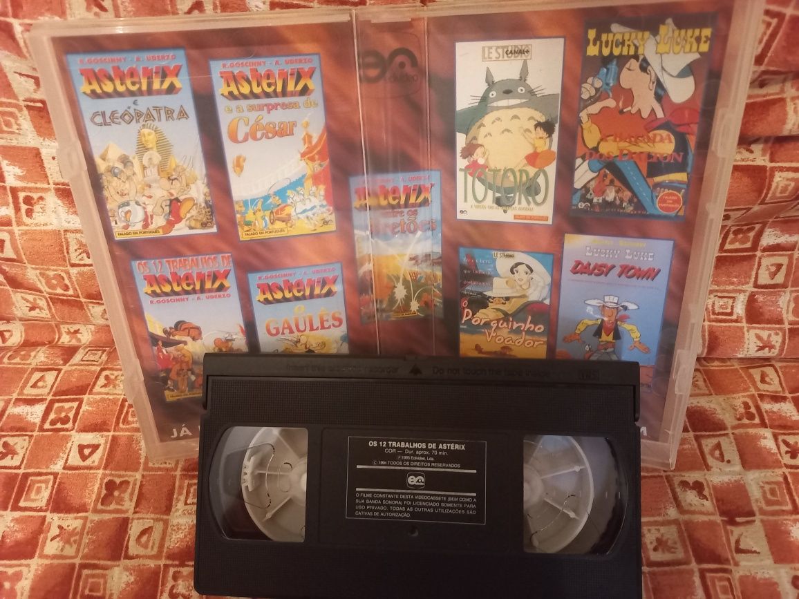 VHS Original - Os 12 trabalhos de Asterix