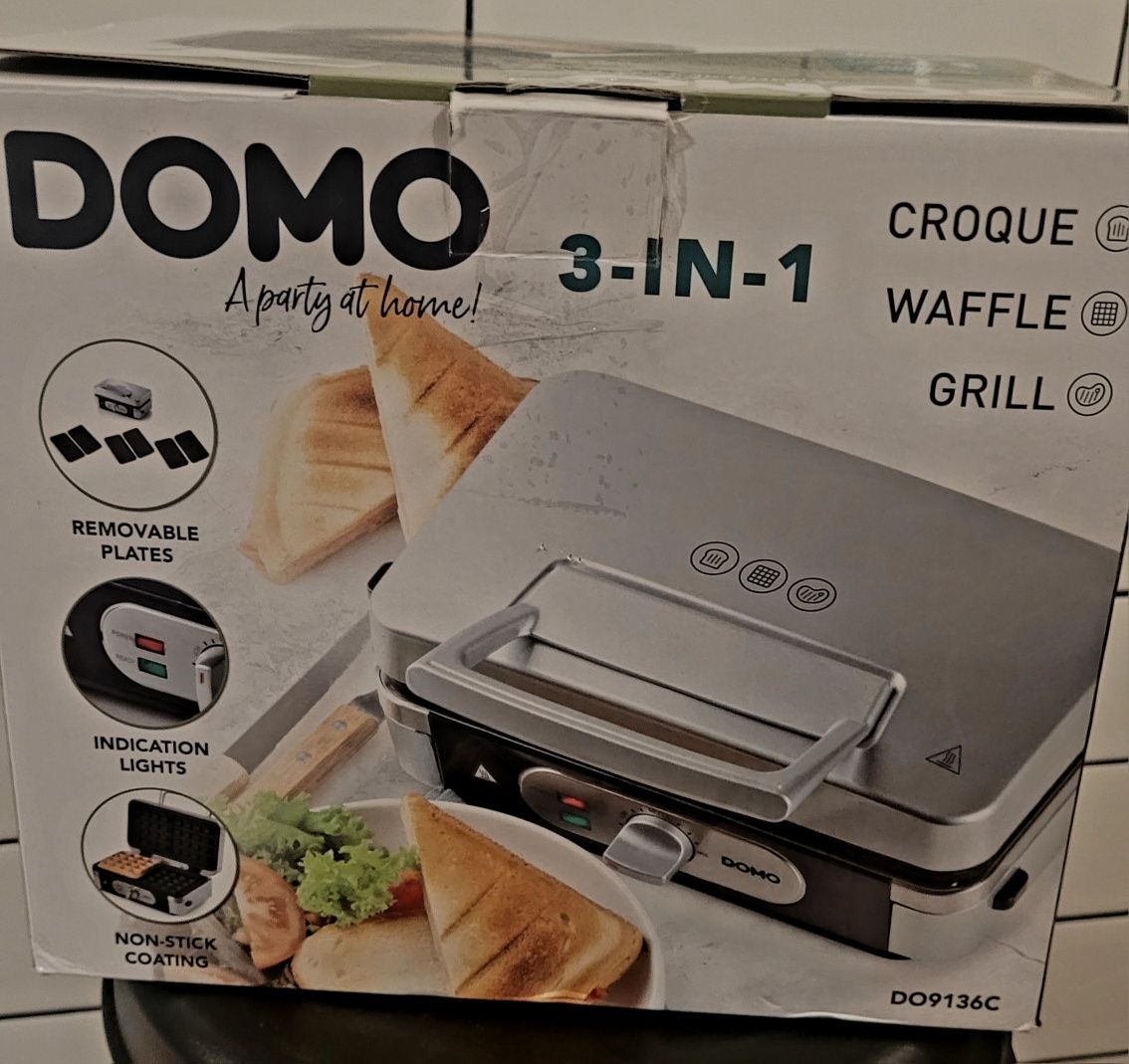 Domo DO9136C opiekacz do kanapek 3 w 1