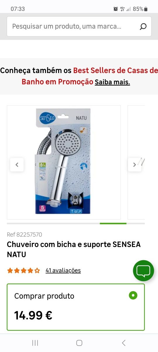 Chuveiro SeaSea Natu