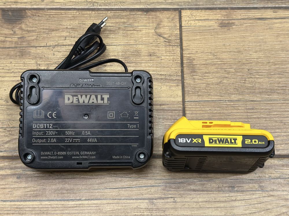 [Zestaw] Bateria akumulator 18V 2AH + ładowarka DCB112 DeWalt