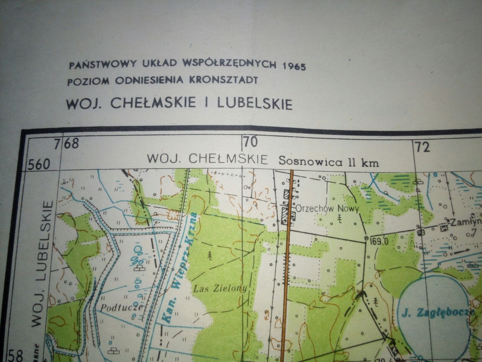 Mapy topograficzne Polski np Pojezierze Łeczyńsko-Włod,Roztocze i inn