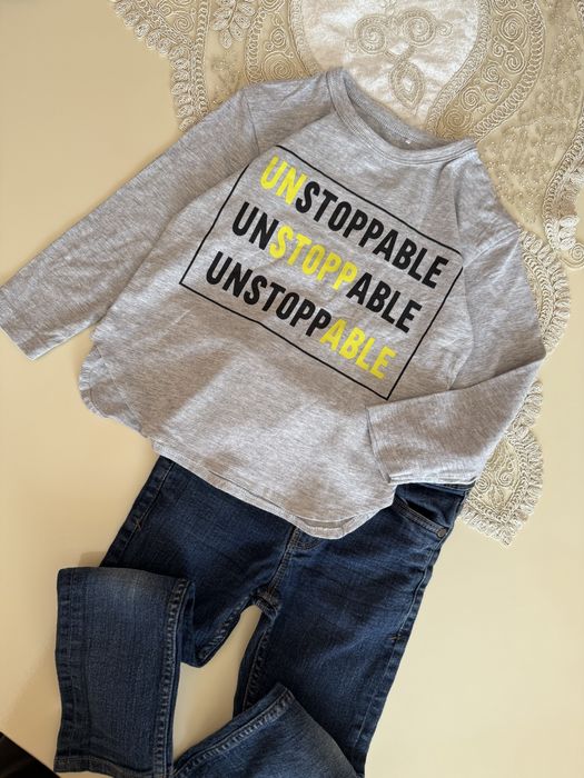 Набір одягу 92-98 жилетка Zara джинси Zara 92 сорочка Zara 98 штанці