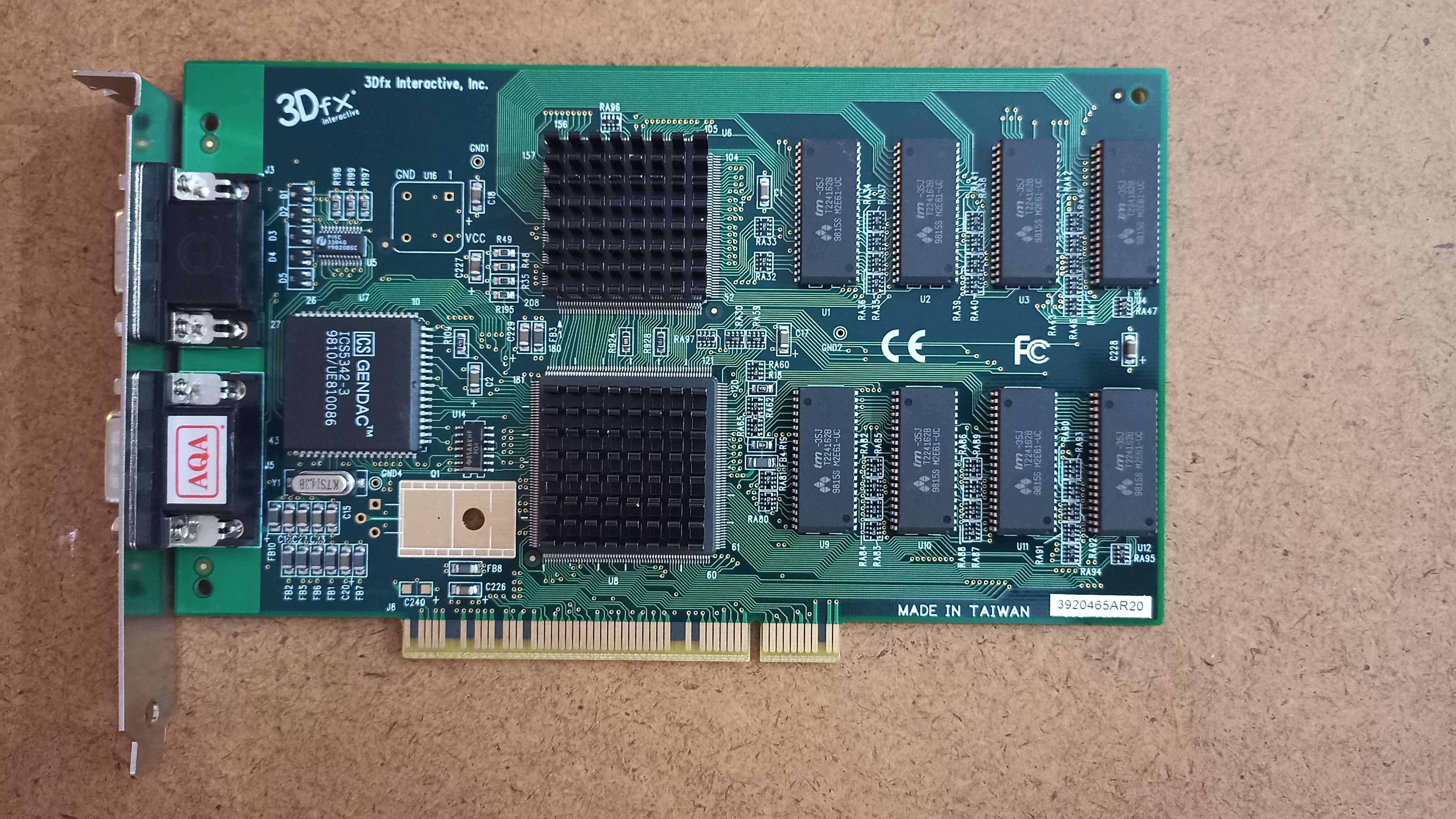Placa gráfica PCI 3Dfx Voodoo2 12MB